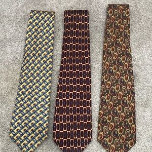 3 Men’s ties. Mark Shale, Claybrooke and XMI